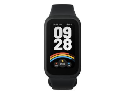 Xiaomi Smart Band 9 Active - Aktivitetssporer med stropp - TPU - håndleddstørrelse: 135-215 mm - display 1.47" - Bluetooth - 16.5 g - svart