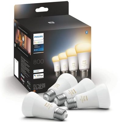 Philips Hue Hue White Ambiance E27 4-pakning