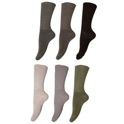 Mens Bamboo Non-Binding Extra Wide Socks (6 Pairs)