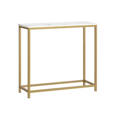 SoBuy Pladsbesparende Sidebord Konsolbord marmormønstret Længde 80 cm Bredde 30 cm Højde 75 cm FSB29-G