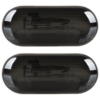 VW Bora Caddy II Golf IV Jetta Lupo Multivan V Passat B5 Polo III Sharan T5 LED-blinkers RÖKFÄRGAD DYNAMISK 2-DELS SET