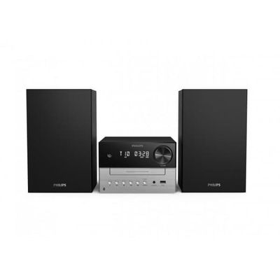 Philips TAM3205MKII/12 mikroanlæg, sort / sølv