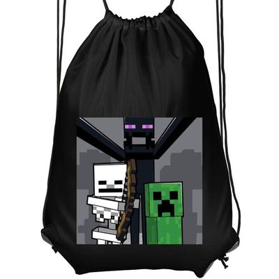 Praktisk Gymnastikpose | Sportstaske til Voksen Minecraft Sort