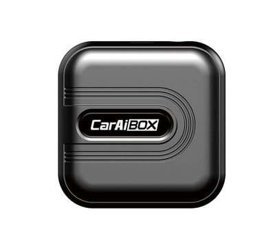 CarAiBox trådlös Apple CarPlay och Android Auto-adapter, Netflix & YouTube-stöd, Plug & Play, GPS, 5G WiFi och Bluetooth 5.0