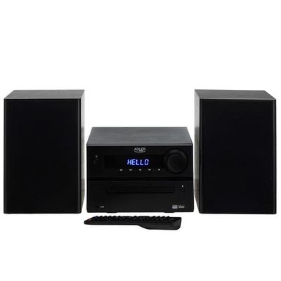 Adler AD 1917 HI-FI-tårnradio Bluetooth/CD/USB/FM, sort
