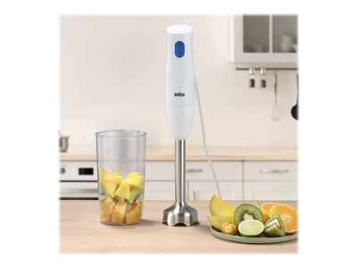 Braun Multiquick 1 MQ10.001M WH - Handmixer - 450 W - vit / blå