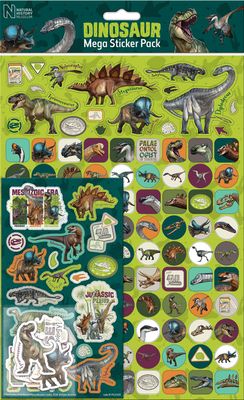 Dinosaurs megapack 150 stk klistremerker dinosaur