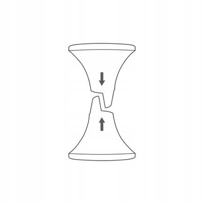 Plastik timeglas skammel poleret produkt orange