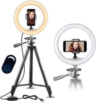 Ring Light Model 201m. stativ max. 167 cm & Bluetooth fjärrkontroll