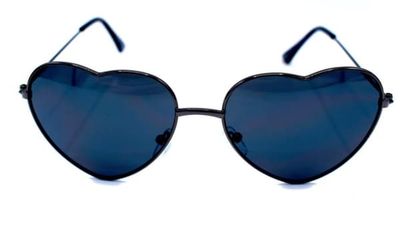 Hjerte solbriller svart
