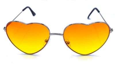 Heart solbriller orange / gul