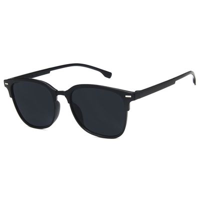 Black Clubmaster solbriller mørkt glass + senil ledning