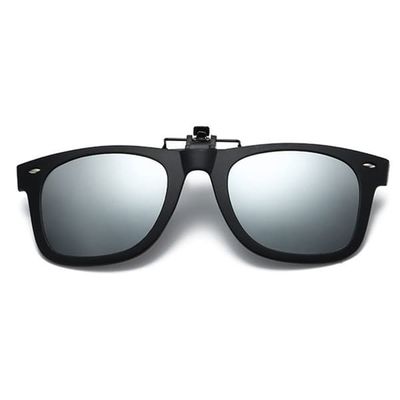 Clip-on Wayfarer solbriller spejlglas til eksisterende briller