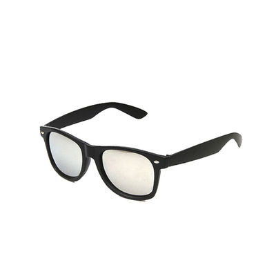 Retro Wayfarer solbriller sort spejlglas