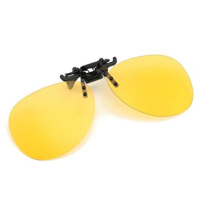 Clip-on Aviator Sunglasses Pilot Glasses Yellow Night Vision