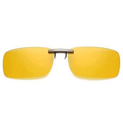 Clip-on solbriller Metal Gul Night Vision 37x59mm