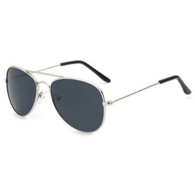 Pilot solbriller for barn - Solglasses - Silver Black