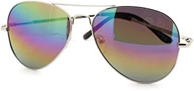 Solglasögon Glasögon 80514-V UV400 CE-Märkta Pilot Aviator 12cm VÄLJ