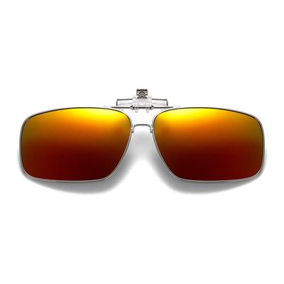 Sammenleggbare metallklipssolbriller Flip Up Red