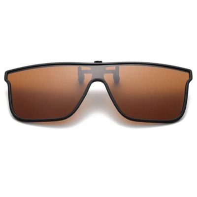 Sport Clip On Solbriller Flip Up Brown