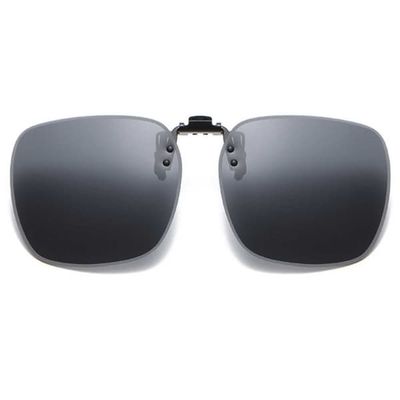 Stor Flip Up Clip On Solbriller Sort