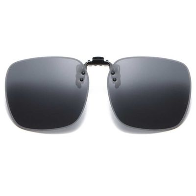 Stor Flip Up Clip On Solbriller Sort
