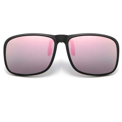 Flip Up solbriller Clip-On rosa speilglass