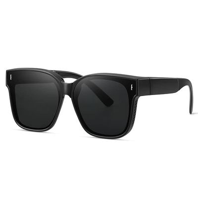 Sammenleggbare Suncovers Solbriller Over Glasses Black
