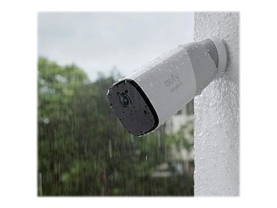 Eufy eufyCam 2 Pro - Nettverksovervåkingskamera - utendørs, innendørs - værbestandig - farge (Dag og natt) - lyd - trådløs - Wi-Fi - med Eufy HomeBas