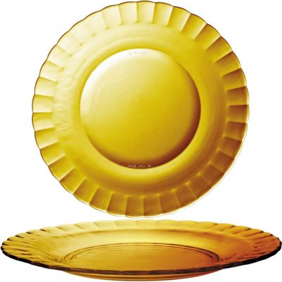 Duralex tallrik PICARDIE AMBER orange 260 x 19 mm - set om 6 st.