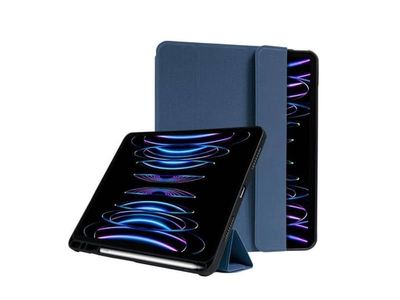 "Crong FlexFolio - iPad Pro 11"-deksel (2022-2021) / iPad Air 10.9" (5.-4. generasjon) med Apple Pencil (blå)"