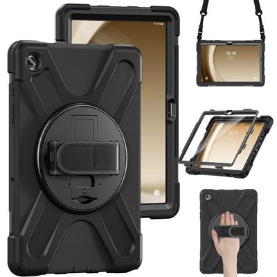 Samsung Galaxy Tab A9+ Kraftig rustningsveske med skulderrem