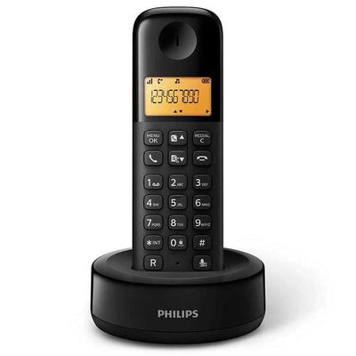 Philips Trådløs Fastnettelefon Classic Range D1601b/34 Sort