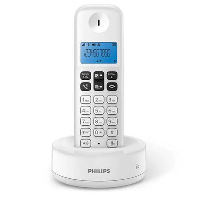 Philips Trådløs Fastnettelefon Classic Range D1611w/34 Hvid