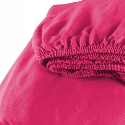 Dra-på-lakan 120 x 200 Jersey SLIM FIT Andningsbart Rosa PL