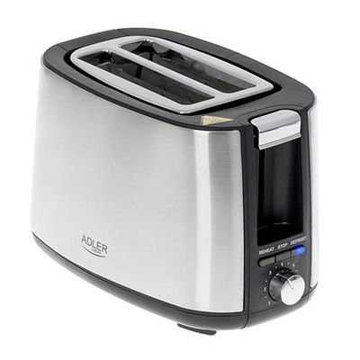 Adler Brødrister 900 W, sølv