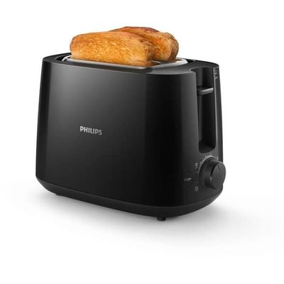 Brödrost - PHILIPS - HD2581/90 - 2 breda fack - Svart
