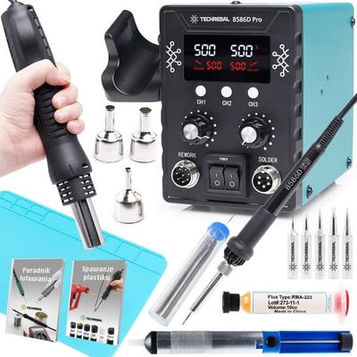 Techrebal 8586D Pro 2in1 lödstation + KIT23