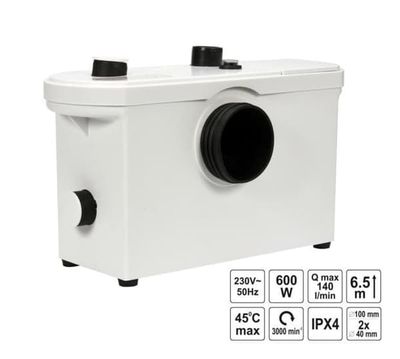 FALA 600W WC-PUMP MED KVARNAR