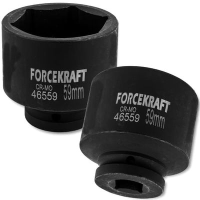 FORCEKRAFT Slagtopnøgle 3/4" 59 mm 6-kant