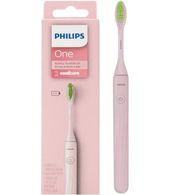 Elektrisk tandborste - Philips - One HY1100/56 - Rosa - Sonicare - Resa - Mikrovibrationer