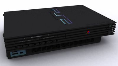 Playstation 2 Basenhet Svart - Playstation 2 (begagnad)