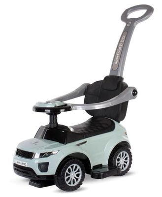 Sun Baby gåvogn med skubbehåndtag og bøjle Sport Car, salvie, 24 m+, maks. 27 kg