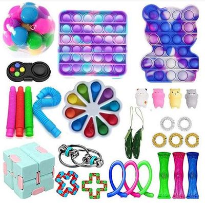 PRO 30 stk. Fidget Pop it Toys Set-pakke for barn og voksne