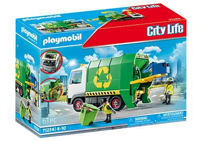 Playmobil City Life Recycling Truck, Bil og by, City Life, 4 år, Grønn, Hvit