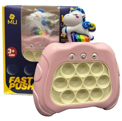 Unicorn Popit Game - Pop It Pro Light Up Game Quick Push Fidget Spill