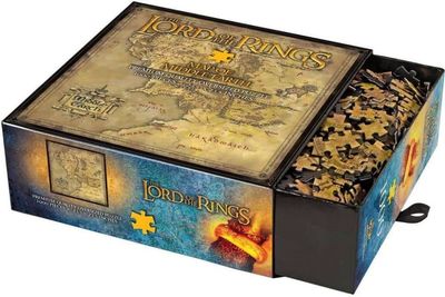 Noble Collection - Lord Of The Rings - Middle-earth Map Puzzle