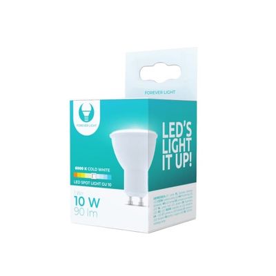 LED-Lampe GU10, 1W, 230V, 6000K, Kaldhvitt
