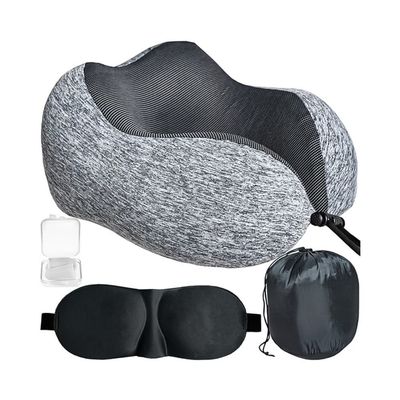Reise-Sett 3-i-1 med Memory foam - Nakkepute & Sovebrille