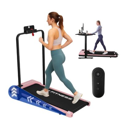 PH Fitness Löpband B1F – Slankt WalkingPad med hopfällbara handtag – Fjärrkontroll, snabbknappar & manuell lutning – 1–8 km/h, 120 KG – Kompakt design